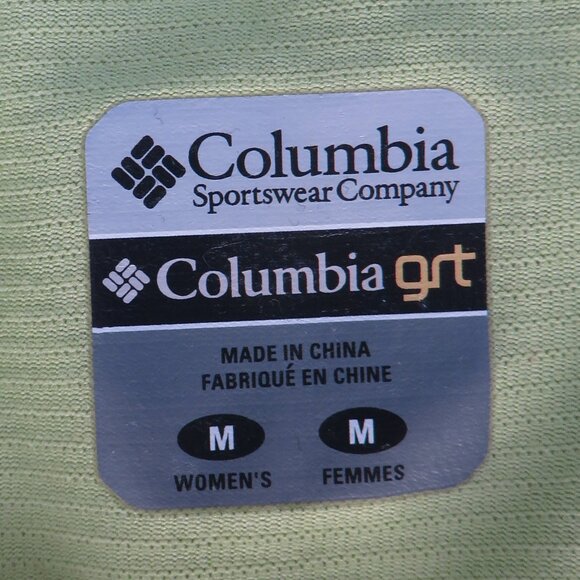 Columbia Womens V-Neck Short-Sleeve T-Shirt Size M Green - Picture 6 of 6
